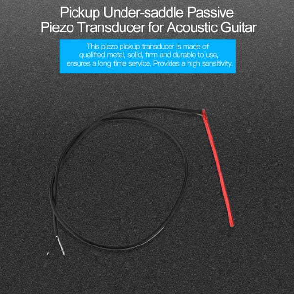 Akustisk Gitarr Pickup Under Sadel Passiv Piezo Transducer Instrument Tillbehör