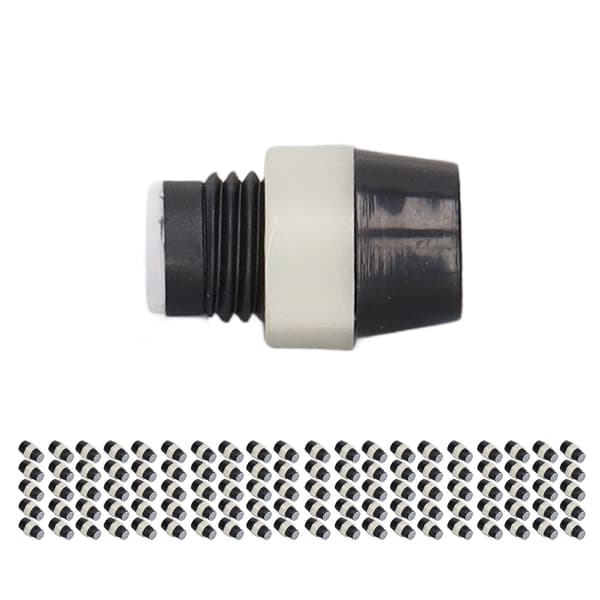 100 stk. 5 mm LED-holderclips, sort plastpanelmonteringssokkelmonteringssæt