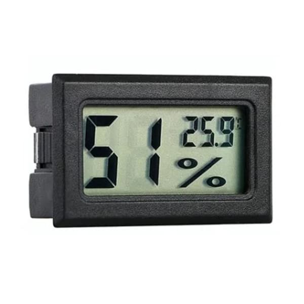 LCD Digital Akvarietermometer, Sort ABS Vandtemperaturmåler, Stød- og Vandtæt