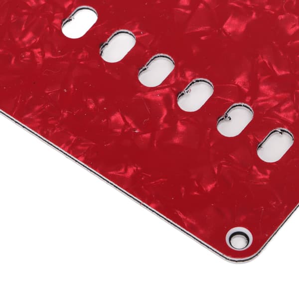 2 st elgitarr bakplåtar 6 hål PVC-plast plektrumskydd bakplatta ersättning röd