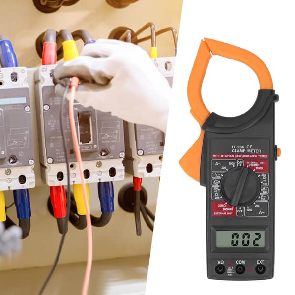 Digital Tangamperemeter 600A AC/DC, Spændingstester Elektrisk Værktøjssæt