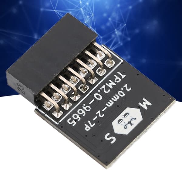 TPM 2.0 Modul LPC 14-benet sikkerhedschip til AMD B550 Intel B450 B460 MSI PC, Windows 7 8.1 10, krypteringskort