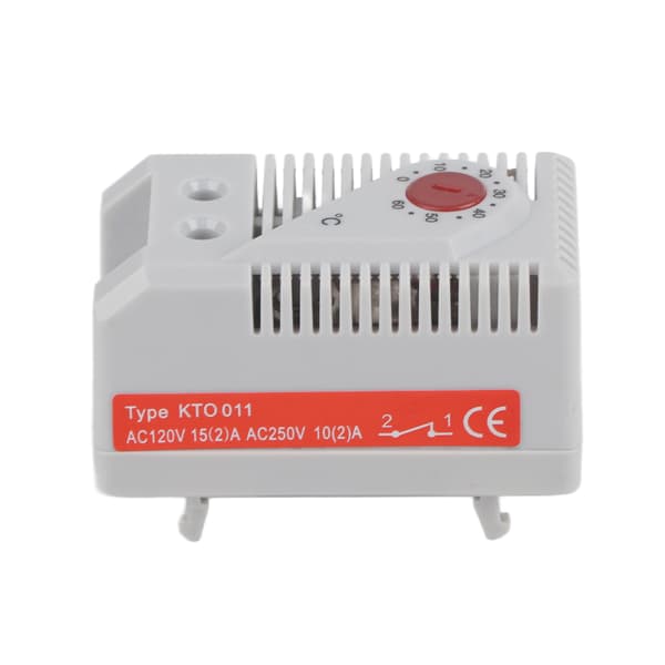 1-pack justerbar kompakt elektrisk mekanisk termostat temperaturregulator, 0-60°C