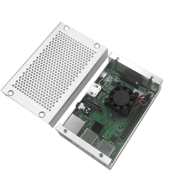Kølepladekabinet i aluminiumslegering med støvtæt dæksel til Raspberry Pi 3 B+