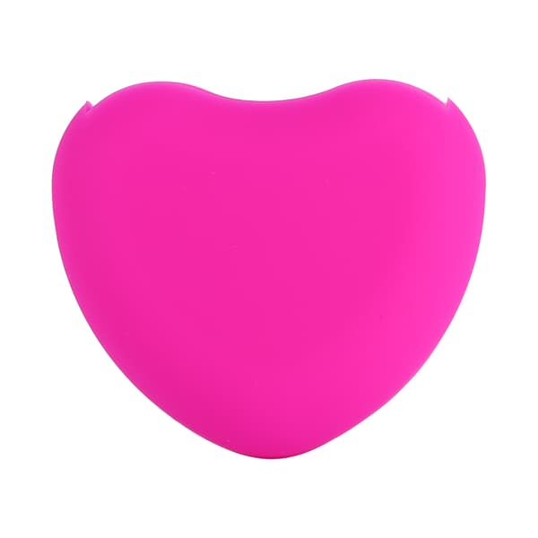 Makeupbørsterenser Silikone Kosmetisk Foundation Pulver Fjernelsesplade Vaskeskrubber (Rose)
