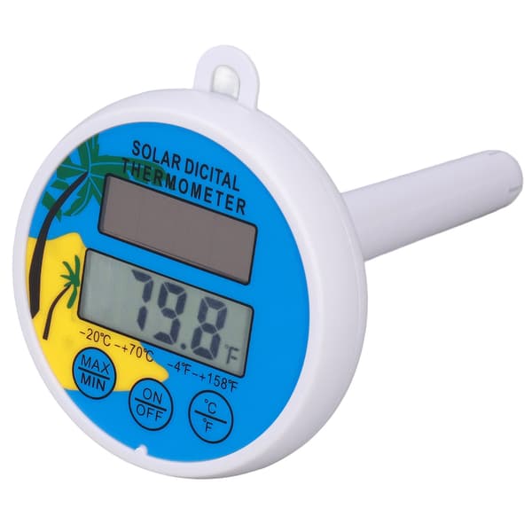 Digitalt pooltermometer med min/maks vandtemperaturvisning, flydende termometer til swimmingpool