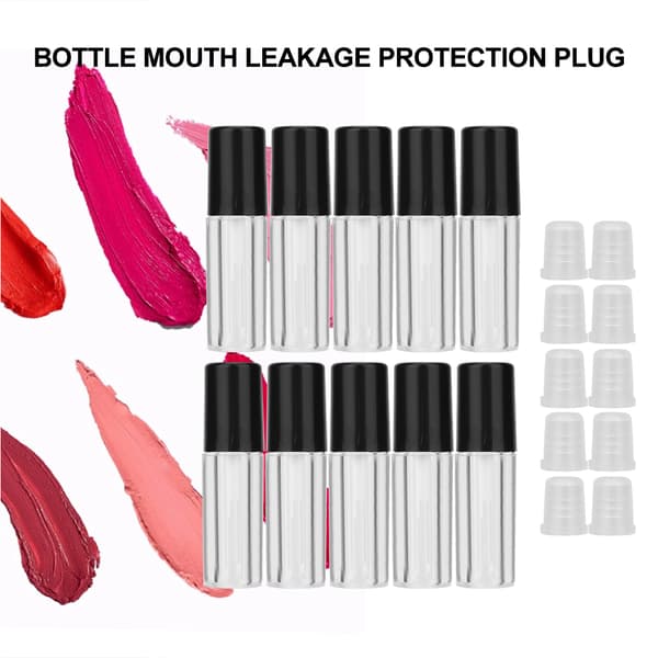 10 st 1,5 ml mini läppglansrör läppstift DIY läppglansbehållare tomma flaskor