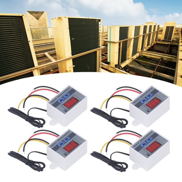 4 STK 12V LED Digital Termostat Modul Temp Controller 120W Varme Køleafbryder