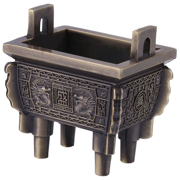 1 stk. Mini Multifunktionel Røgelsespindbrænderholder Røgelseskar til Hjemmekontor Hotel (Bronze)