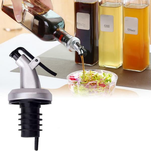 Läckagesäker oljedispenserflaska med snäpplock, köksolivoljehällare, 500 ml