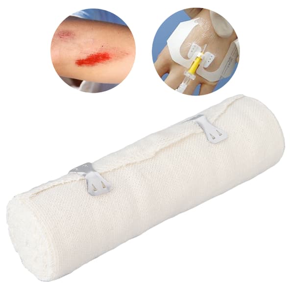 Sport elastisk bandageomslag Andningsbart återanvändbart spännefixering Kompressionsbandage 15 cm bredd