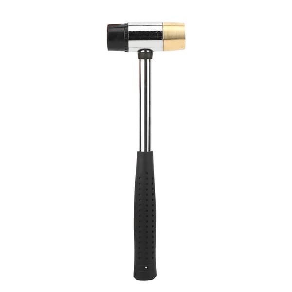 Sort guitarplastikhammer messing- og gummihoved ukulele-tilbehør musikinstrument