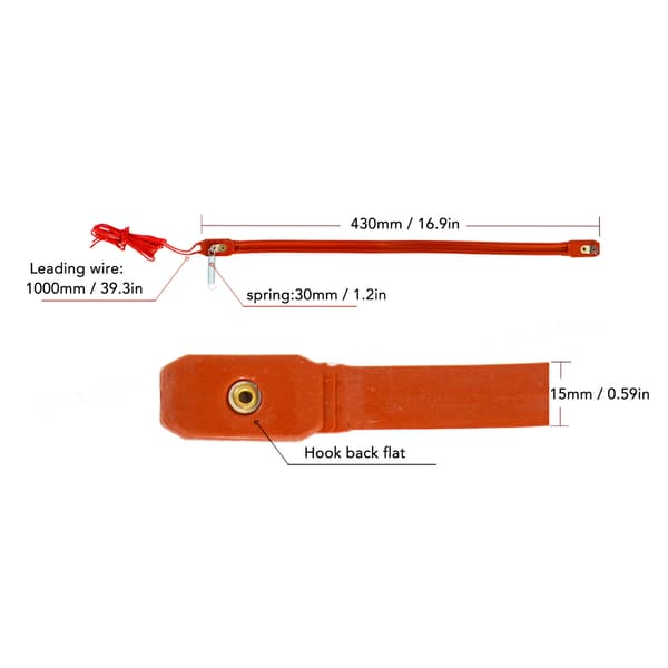 75W 220V Rörvärmekabel Frysskydd Värmetejp för VVS-kondensor, 1-pack