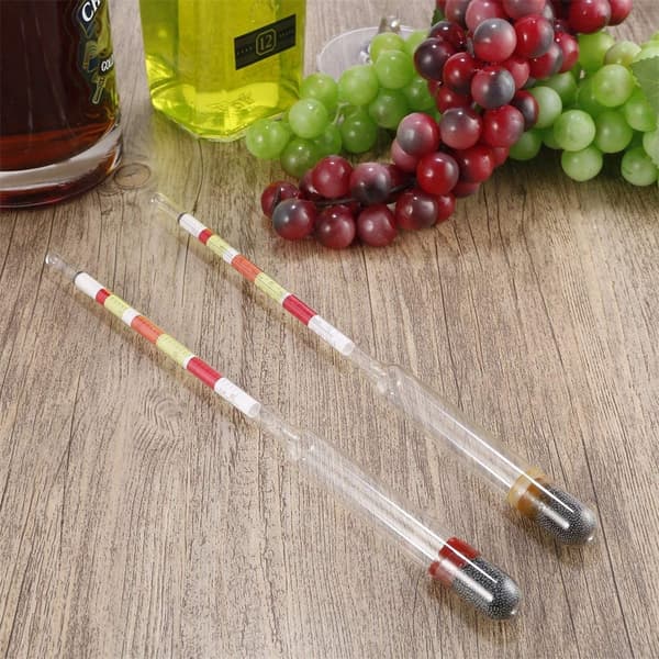 Triple Scale Hydrometer Alkohol Brix Tester 3-i-1 Vin Ølbrygning Densitet Måler