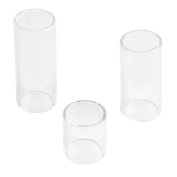 3-pack gitarrslide i glas Fingerslider Instrumenttillbehör för framträdande