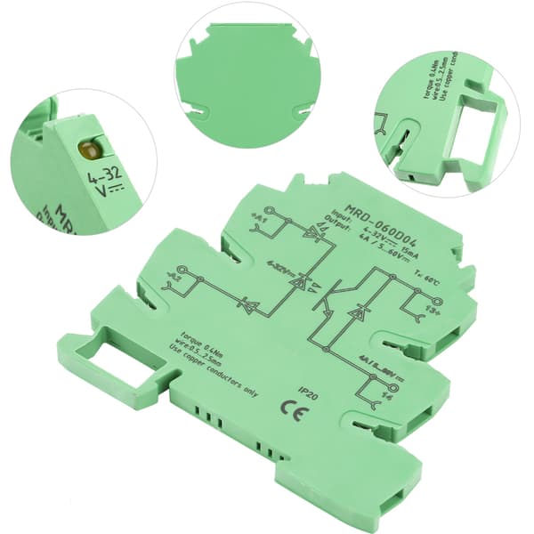 MRD-060D4 Ultra-slank solid state relæmodul, DC-kontrol, effektforstærkerkort