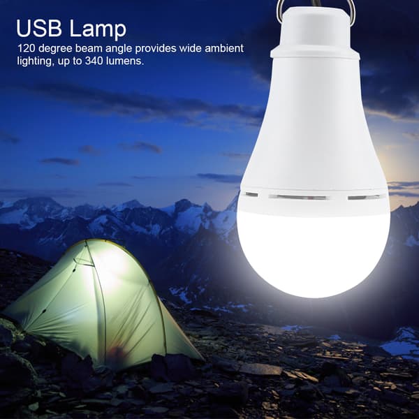 Utomhus Bärbar USB LED-lykta Dimbar Nödcampinglampa