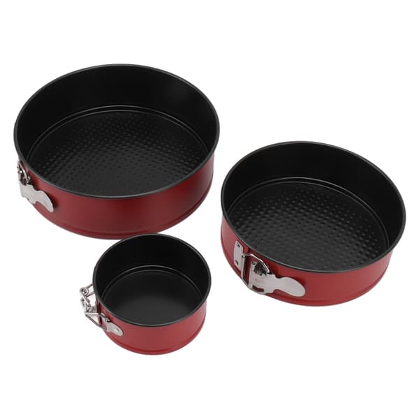 3-delt rundt springform kagesæt, non-stick bageforme til lagkager
