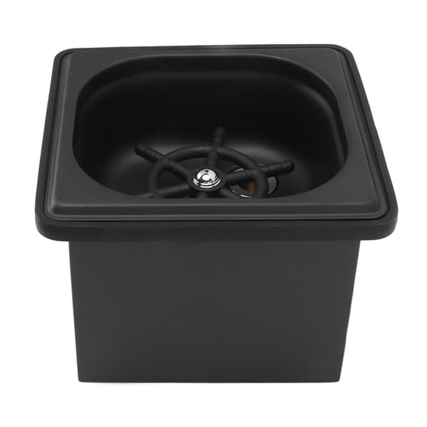 Rustfrit Stål Auto Glas Coaster Bakke til Vask - Sort Lille, Ideel til Cafe, Hotel, Bar, Mælk, Te