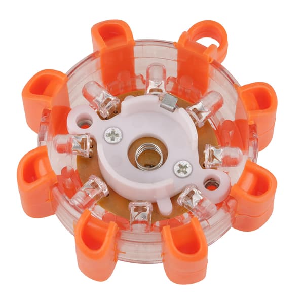 8LED Multifunktionel Nødadvarselslampe til Bil Båd, Vejkant Hazard Blinker, Orange