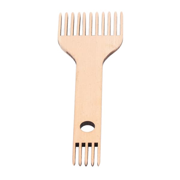 Vævekam Dobbeltendet Ergonomisk Design Holdbar Bøg Blank Overflade Trævævekam til Vævehåndværk