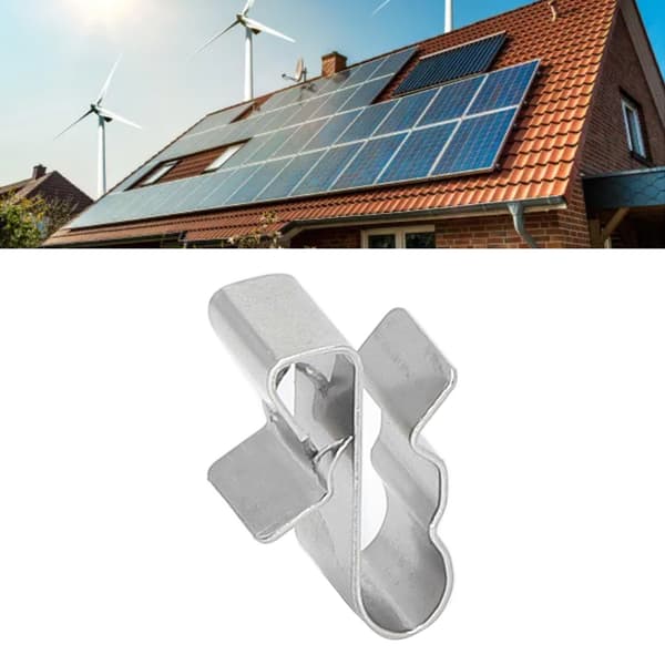 50-pack solcellsklämmor kabelklämmor monteringsfästen kit för installation av solpaneler