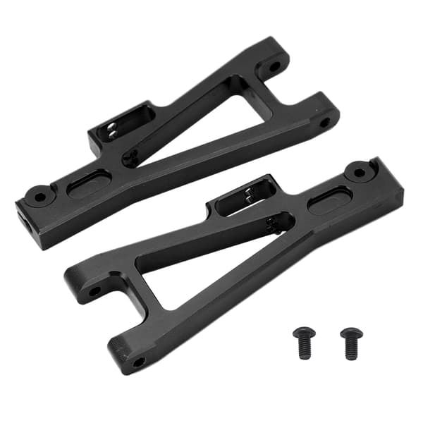 Sæt med nedre bærearme for og bag (2 stk.) A-arme i aluminiumslegering til JLB 1/10 lastbilserie, sort