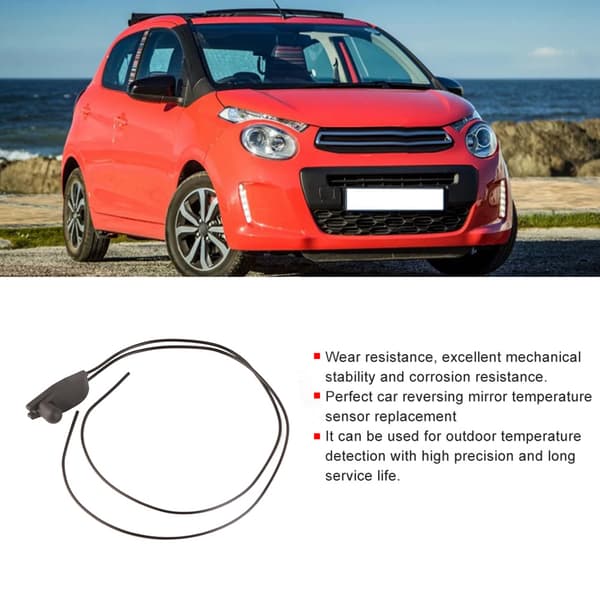 Udskiftning af bilens bakspejls temperatursensor, passer til Citroen C1 C2 C3 C4 C5 C6 C8