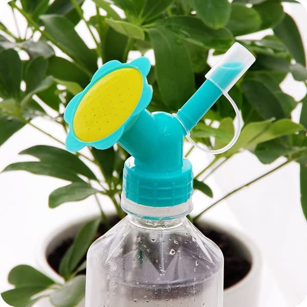 Plastflaskeomformer Dobbelt-hovedet plantevandingsrør til blomster og planter