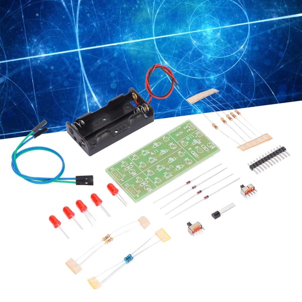 Analog kredsløbskomponentsæt slidstærkt ABS DIY elektronik træningssæt til eksperimenter