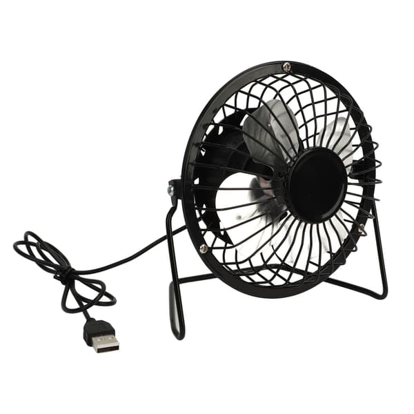 5W USB Solarpanelfan, 360° justerbar udendørs hønsehuseventilation til drivhus hundehus