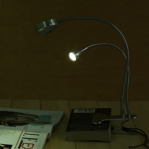 2i1 Bærbar USB Makeup Tatovering Permanent LED Lampe Justerbar Øjenvippe Manicure Lys