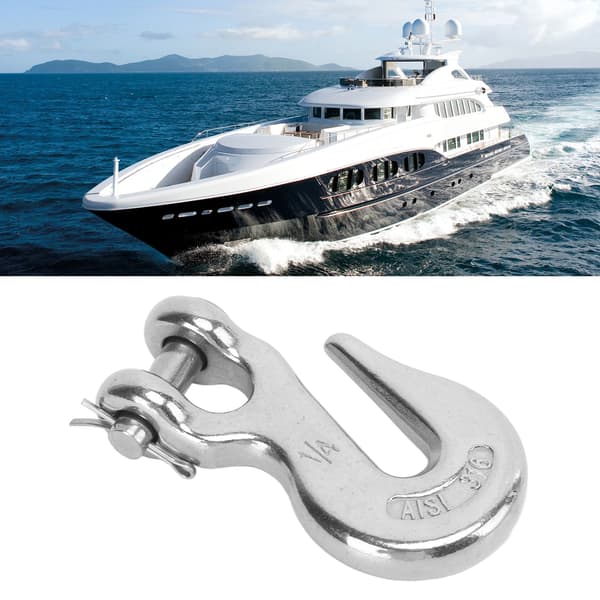 Marine båd slip løftekrog 1/4in 1000lbs bæreevne 316 rustfrit stål