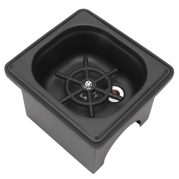 Rustfrit Stål Auto Glas Coaster Bakke til Vask - Sort Lille, Ideel til Cafe, Hotel, Bar, Mælk, Te