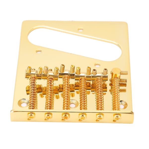 6 guldsadel Telecaster broplade, single coil pickup montering til TL elguitar