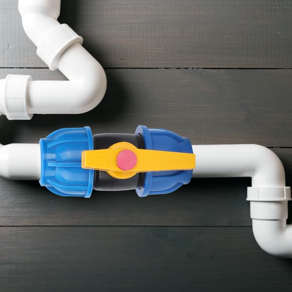 32 mm PE Vattenrörskopplingar Ventiladapter Snabbkulventilbyte