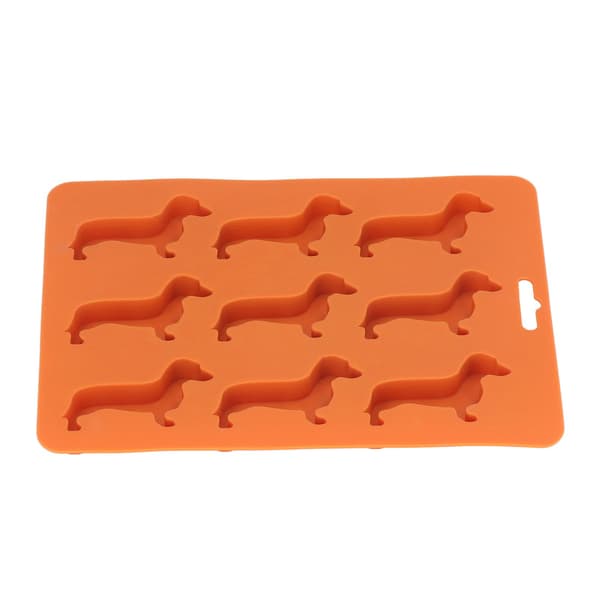 Silikone isterningebakke hundformet form til chokolade, slik, farveblyanter, stearinlys, yoghurt