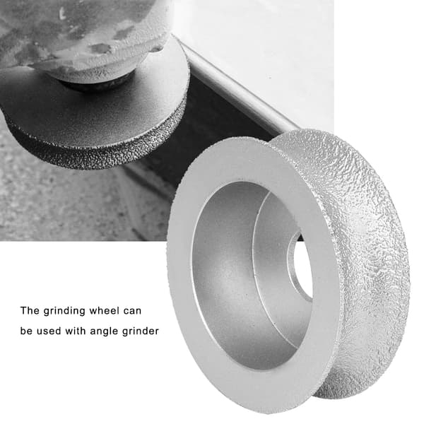 7,3 cm lödd diamant slipskiva konkav för sten kakel glas 2 cm