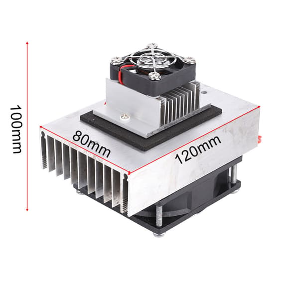 1 set DC12V termoelektrisk kylare kylsystem DIY-kit mini luftkonditionering