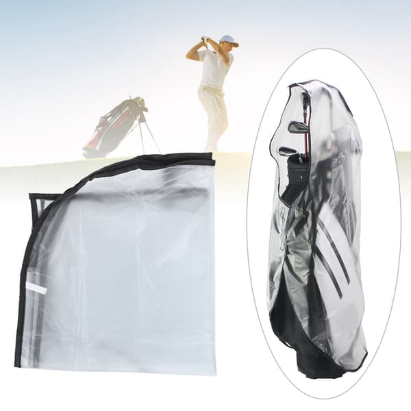 Klar regntät golfbag regnskydd för golfbil, skyddande cape, universell passform