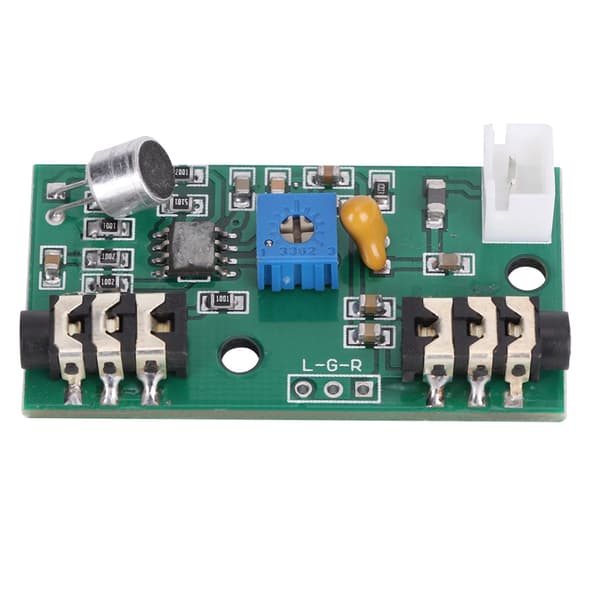 Mikrofon Forforstærker Modul Audio Forstærker Kort Justerbar Forstærkning DC 2.6-10V