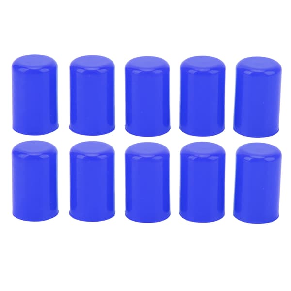 10 st silikonblindlock universell insugningsvakuumslang rörändplugg innerdiameter 14 mm blå