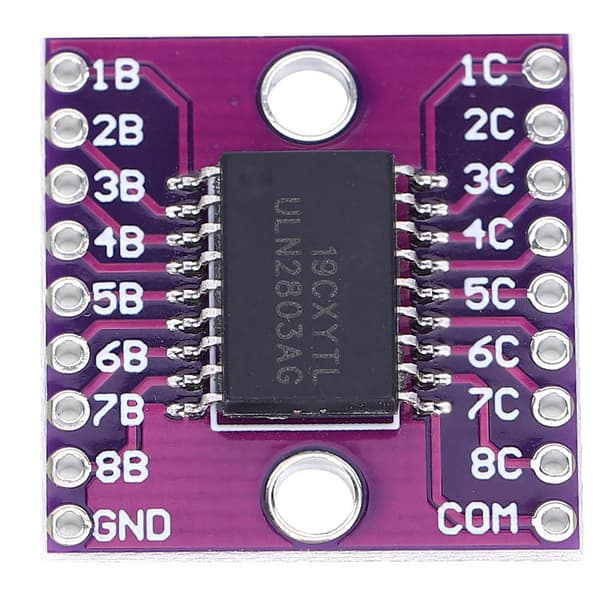 2 stk. ULN2803A Darlington Driver Board 50V Lilla Industriel Relæmodul