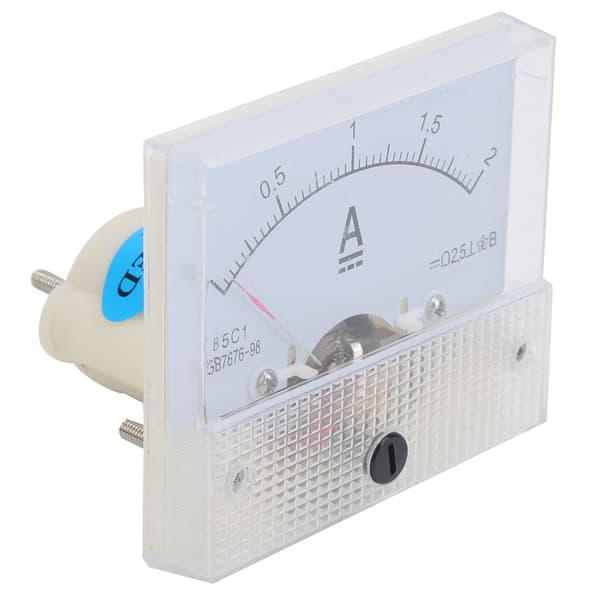 85C1 0-2A Analog Pointer DC Amperemeter Panelmåler, Strømtester til Elektrisk Overvågning