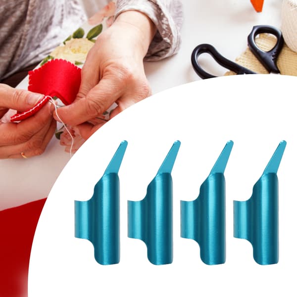 4 STK. Synålshætte Ergonomisk Design Sikker Praktisk Aluminiumlegering DIY Håndsynålshætter