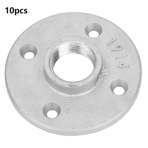 10 stk. DN20 4-hullers flangebase, 3/4'' BSP gevind monteringsbeslag hardware