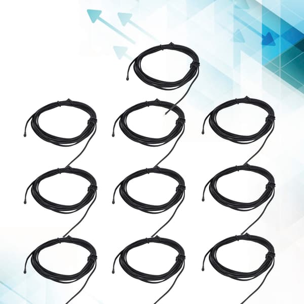 10 stk. NTC termistor temperaturfølerprobe, dråbeformet epoxyharpiks, 2M ledning, 5K B3950