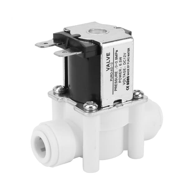 1 st 12V DC elektrisk magnetventil, snabbkoppling i plast, normalt stängd