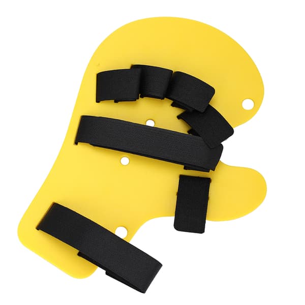 Fingerortos Utökad Typ Fingerbräda Stroke Handsplint Träningsstöd Gul