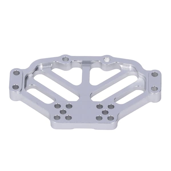CNC Aluminium Styrstångsfäste för Tamiya 1/10 CR-01 Rock Crawler, Silver, 4-pack